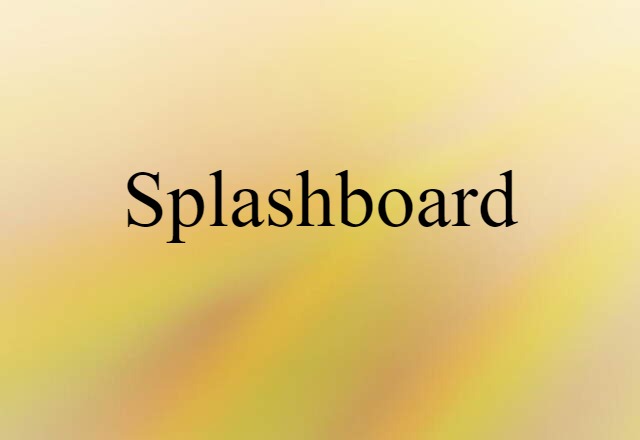 splashboard