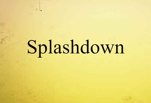 splashdown