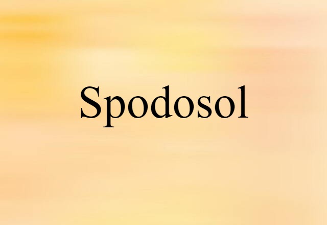 Spodosol (noun) Definition, Meaning & Examples