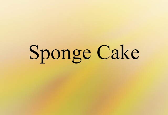 sponge cake