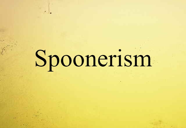 spoonerism