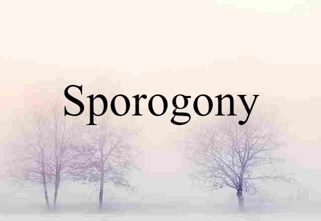 Sporogony (noun) Definition, Meaning & Examples