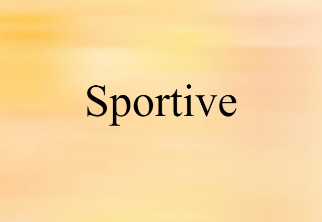 sportive