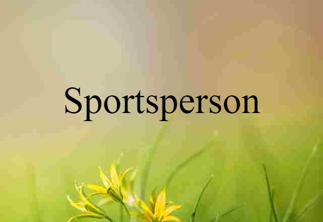 sportsperson