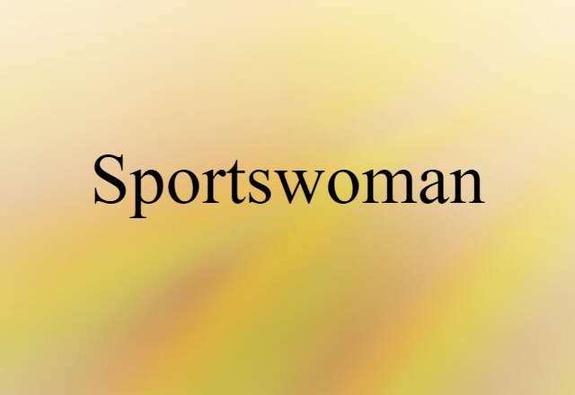 sportswoman