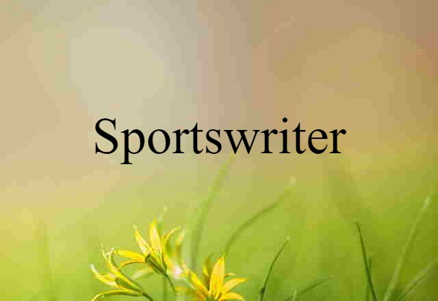 sportswriter