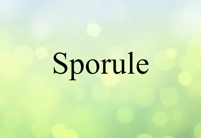 sporule