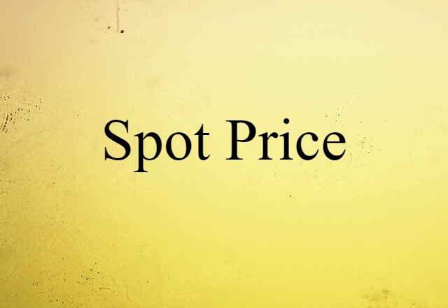 spot price