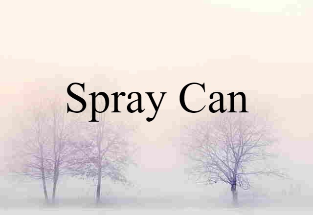 spray can