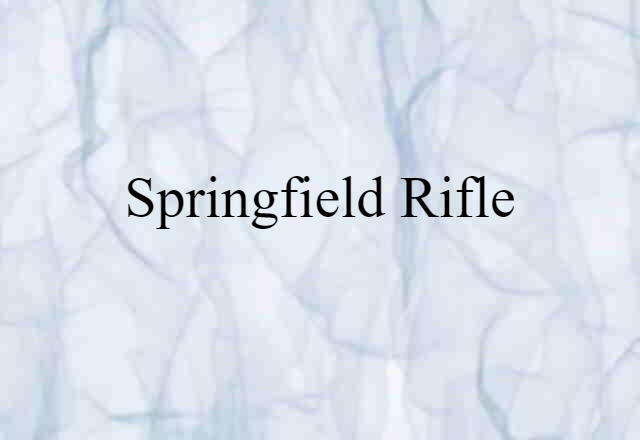 Springfield rifle