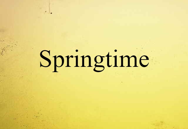 Springtime (noun) Definition, Meaning & Examples