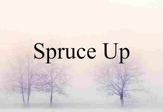 spruce up