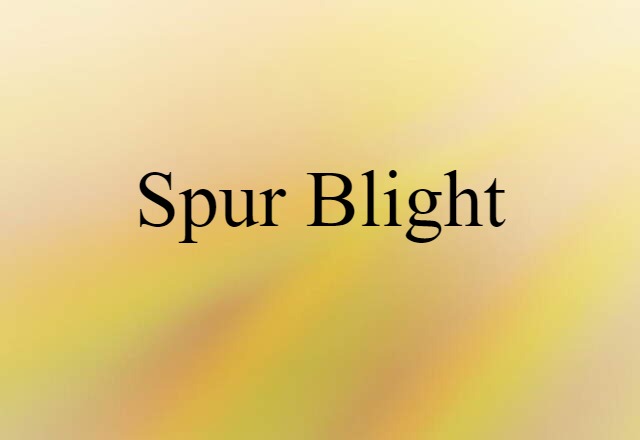 spur blight