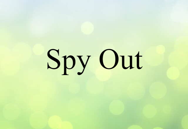 spy out