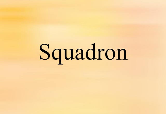 Squadron (noun) Definition, Meaning & Examples