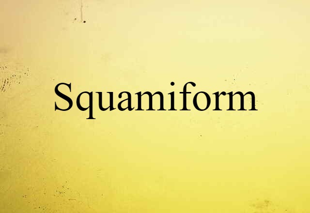 Squamiform (noun) Definition, Meaning & Examples