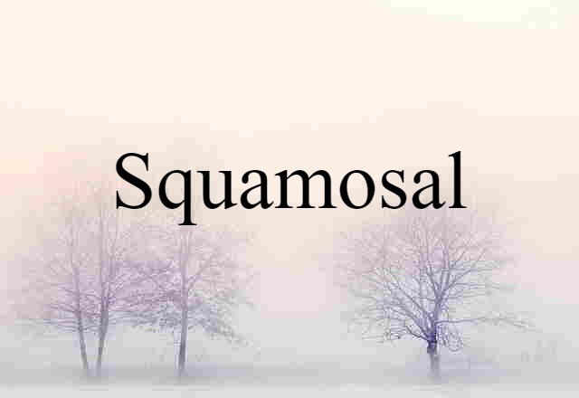 Squamosal (noun) Definition, Meaning & Examples