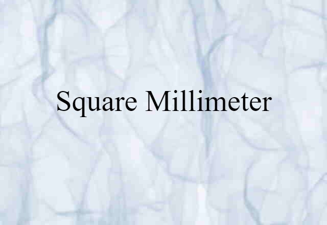 square millimeter