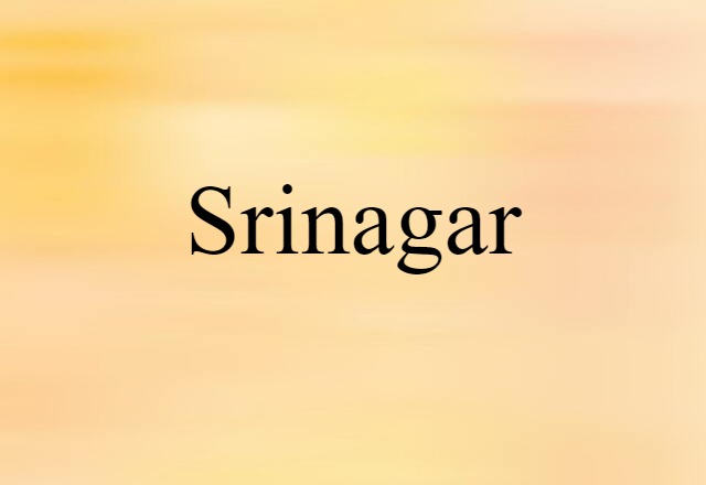 Srinagar