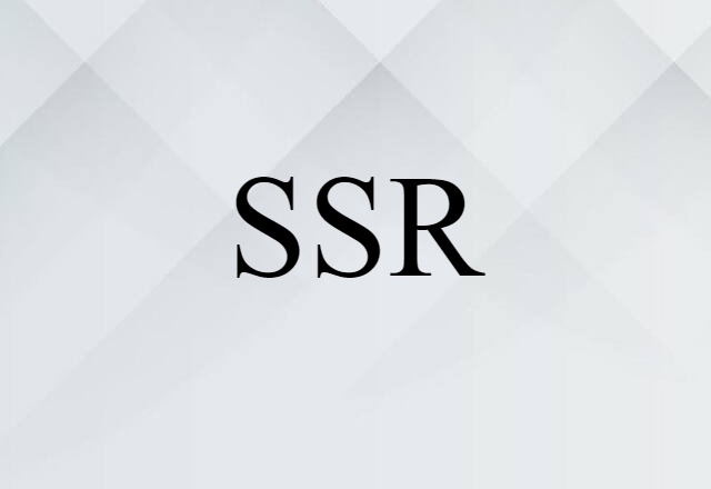 SSR