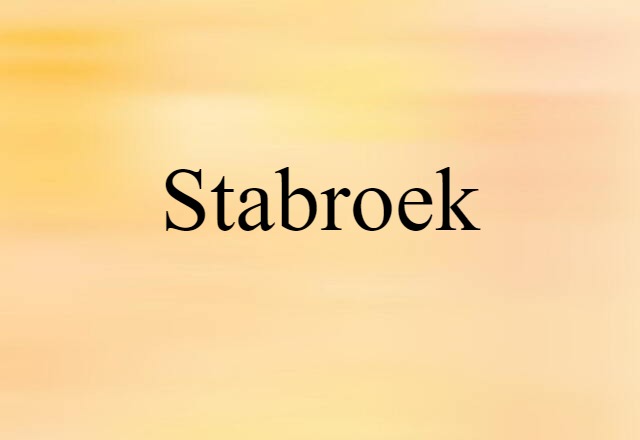 Stabroek