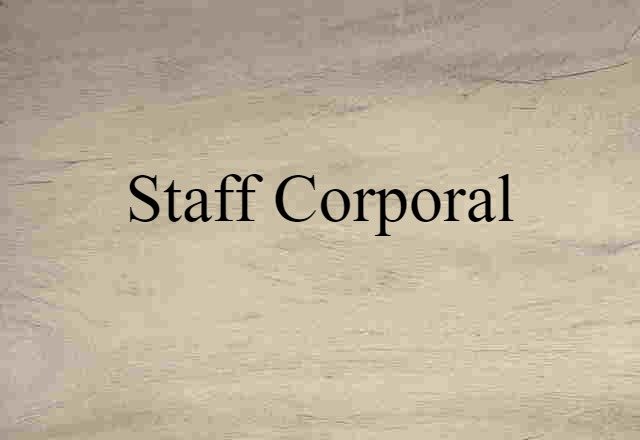 staff corporal