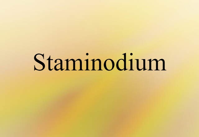 staminodium