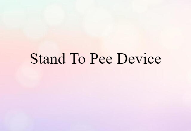 stand-to-pee device