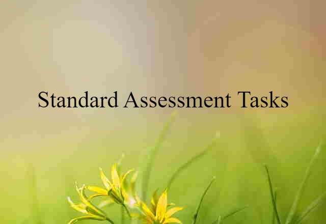 standard assessment tasks