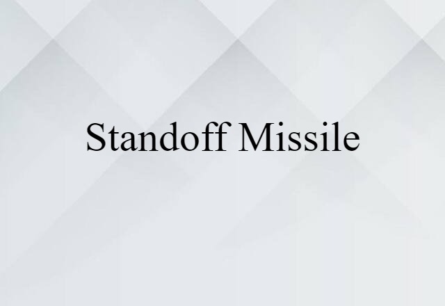 standoff missile