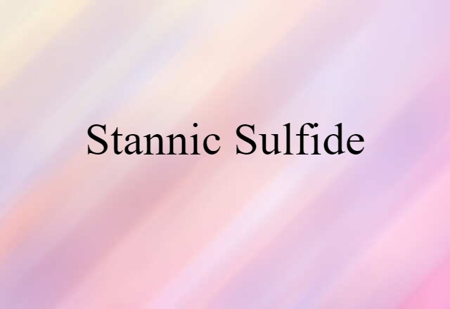 stannic sulfide