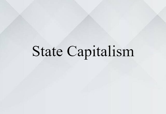 state capitalism