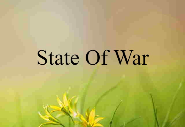 state of war