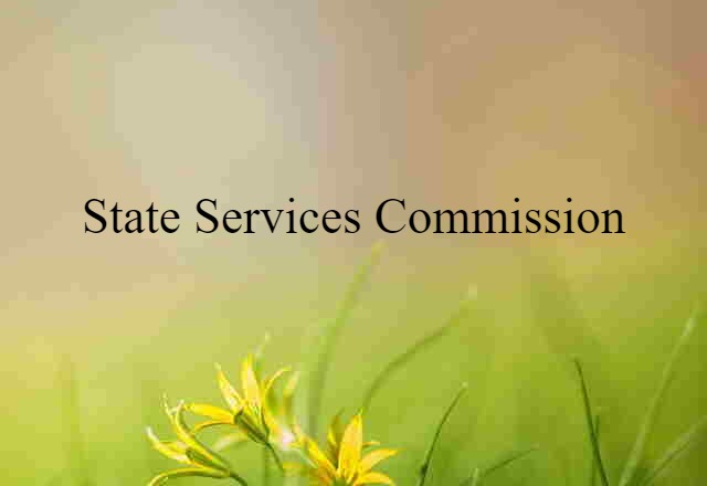 State Services Commission