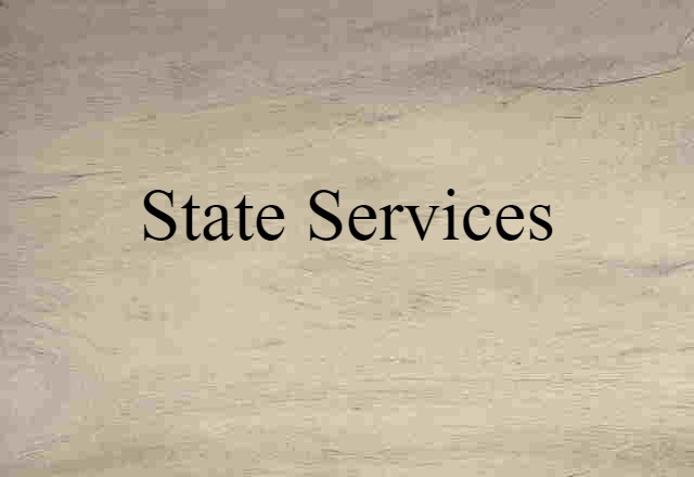 state services