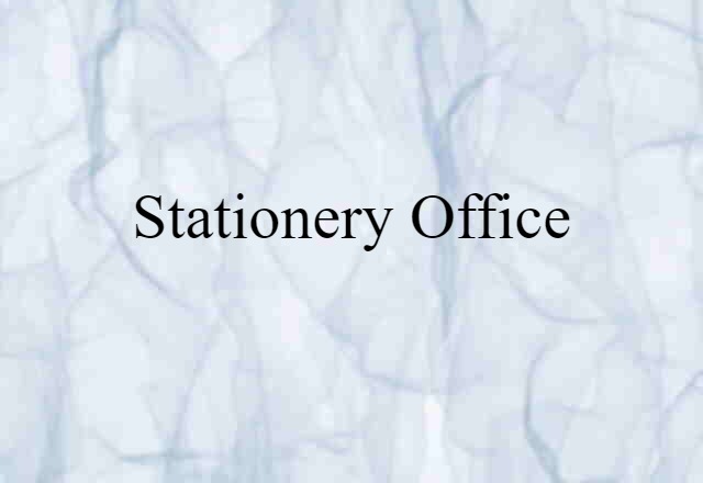 Stationery Office