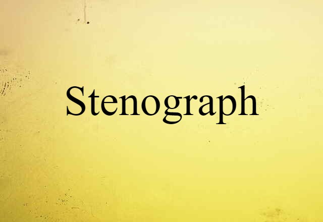 stenograph