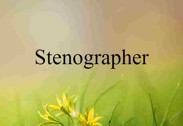 stenographer