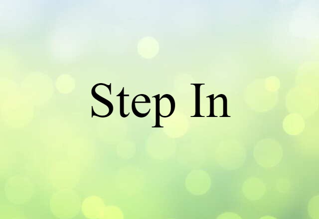 step in