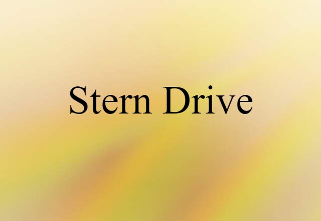 stern drive