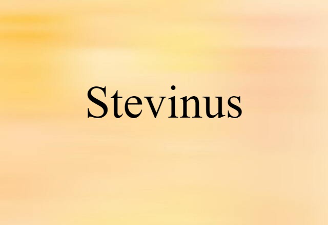 Stevinus