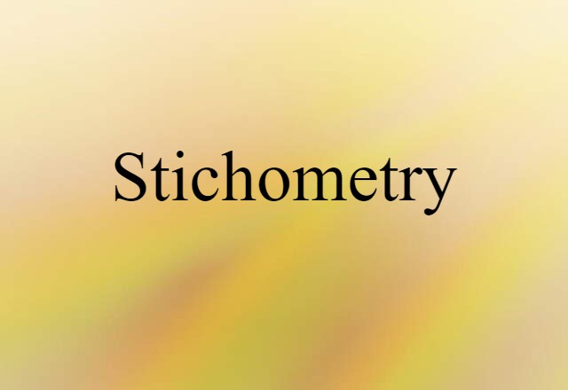 stichometry