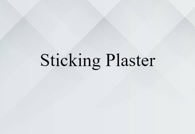 sticking plaster