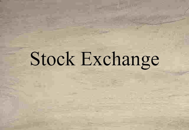 stock exchange