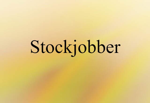 stockjobber