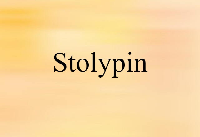 Stolypin