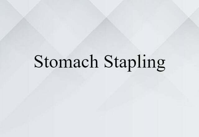 stomach stapling