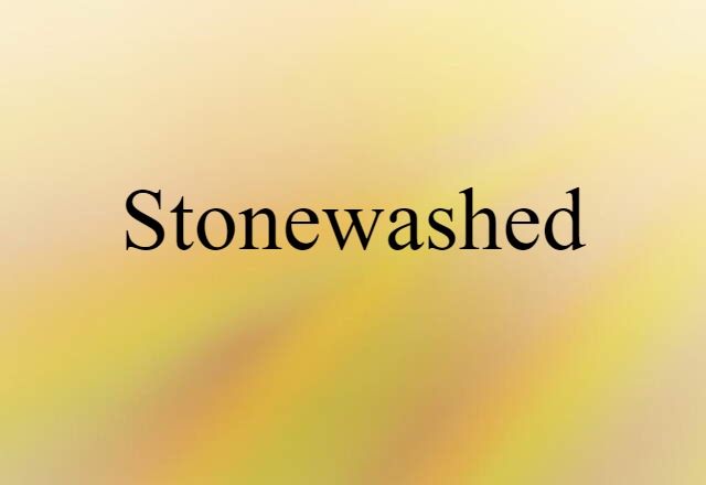 stonewashed