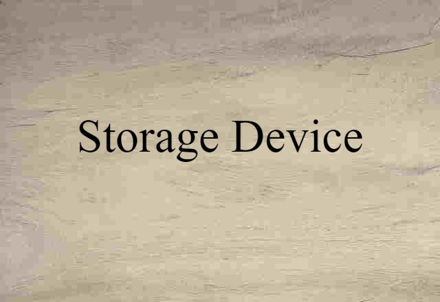 storage device