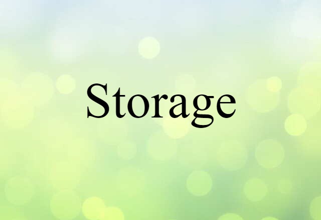 storage